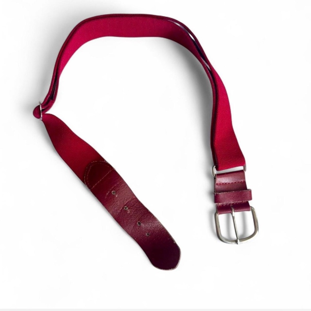 Red Youth Baseball / Softball Belt - Adjustable Elastic
